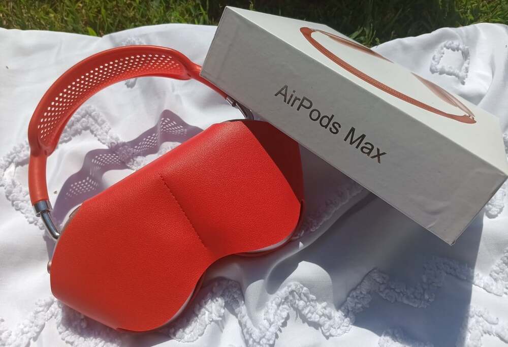 Apple AirPods Max Pink Over‑Ear Headset w/ Red Carry Case Wireless Bluetooth